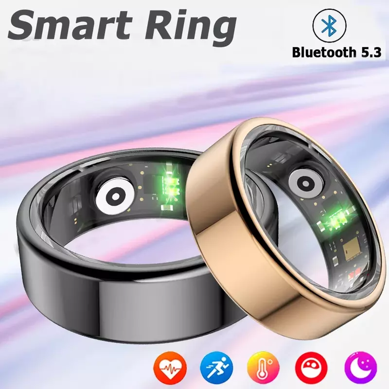 New Smart Ring Heart Rate Body Temperature Blood Oxygen Sleep Monitoring Men Women Bluetooth Health Ring For Xiaomi IOS Android