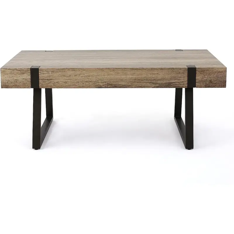 Кофейный столик из искусственной древесины, 23,60 дюйма x 43,25 дюйма x 16,75 дюйма