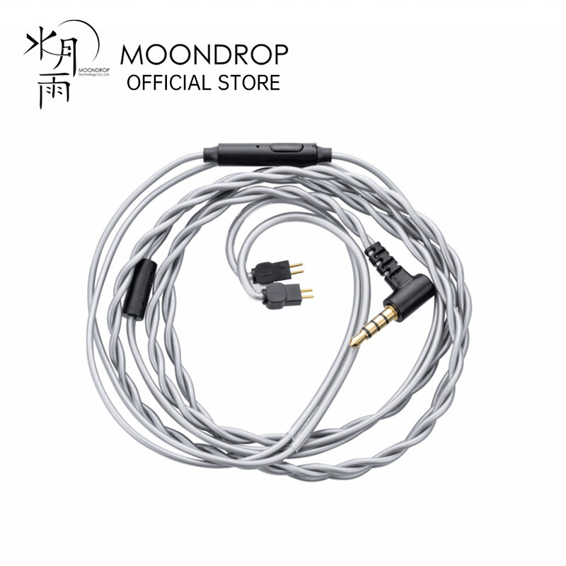 Moondrop-MC1 Cabo multiúso microfone, fone de ouvido Upgrade, 0,78mm para 2Pin, 3,5mm