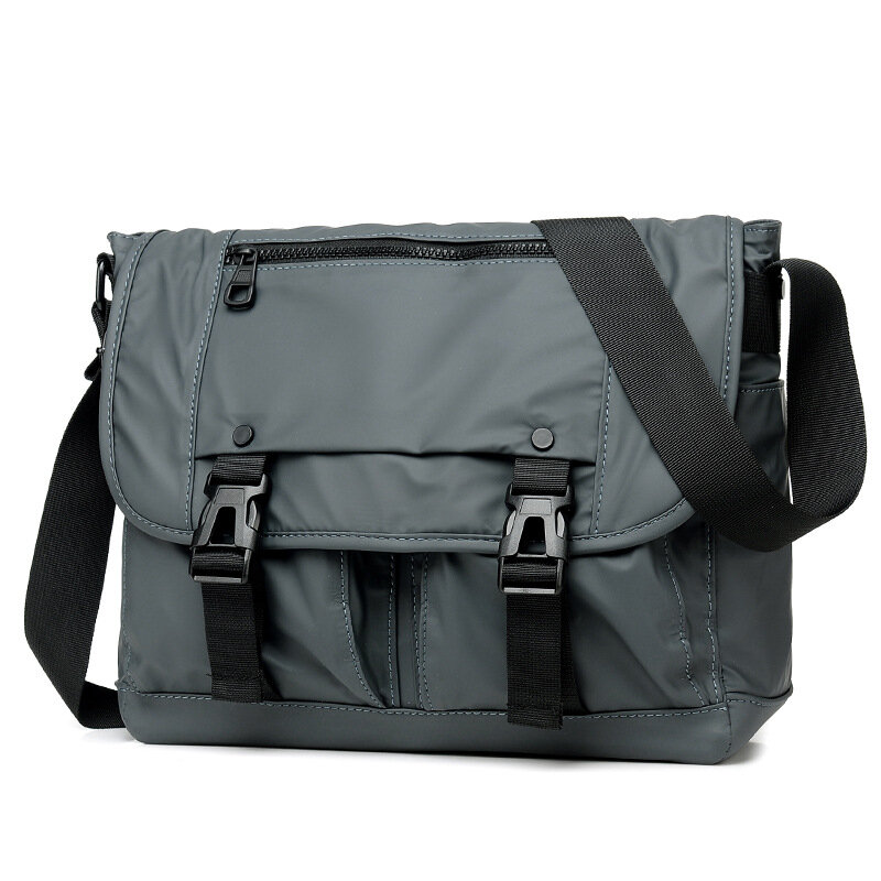 Men's Retro Messenger Bag Waterproof Nylon Shoulder Bag Portable Casual Crossbody Bag Commuting Travel purses and handbags