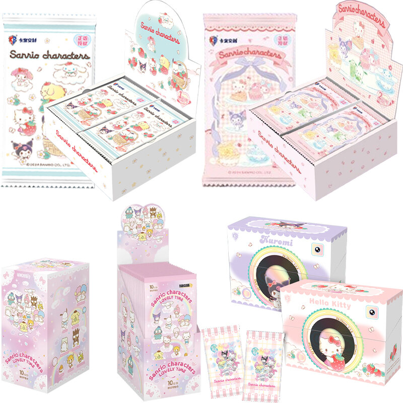 Echte neue Sanrio Karte Leben Tagebuch Sanrio Familie Coolomi Leben Tagebuch Hello kitty rosa niedlichen Sammlung Karte Spielzeug Kinder Weihnachts geschenk