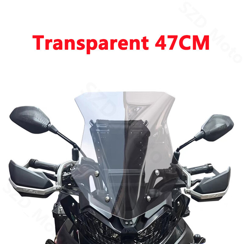 Pára-brisas transparentes para motocicletas, pára-brisas, defletores de vento, vidro frontal de alta qualidade Benelli TRK702, TRK702X, TRK 702, 702X