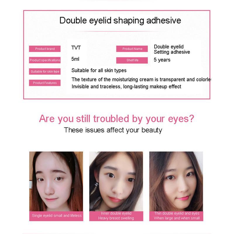 Invisible Double Eyelids Glue Transparent Styling Cream Big Eye Sticker Natural Makeup Clear Eyelid Strip Eyes Make Up Tool
