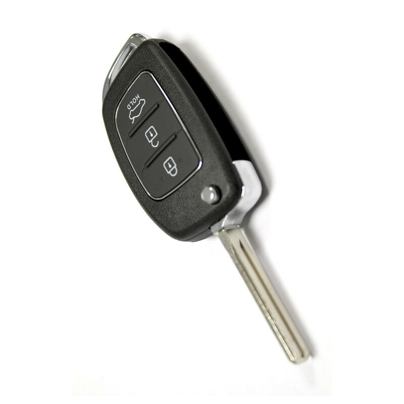 RFC 3 pulsanti Flip Key Case per Hyundai I10 I20 I40 IX35 Santa Fe Remote Fob Auto Key Shell