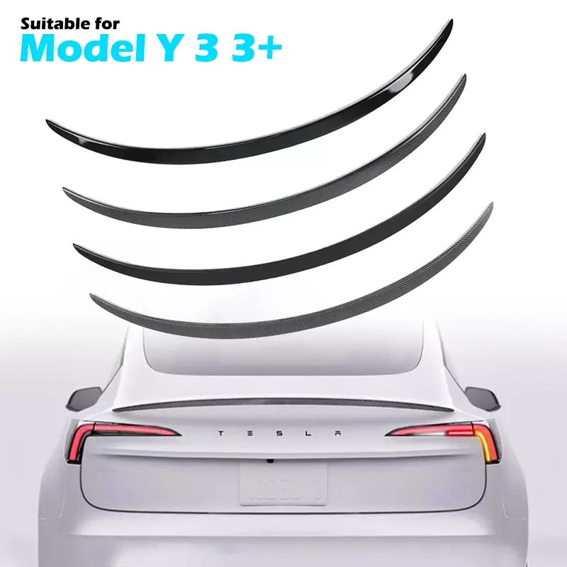BEVO Rear Trunk Spoiler For Tesla Model Y 3 Highland 2017 - 2024 High-performance ABS Spoiler Lip Tail Wing Accessories