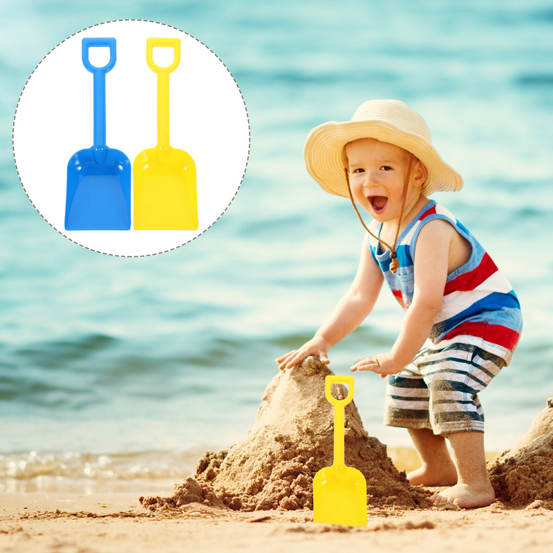 Conjunto infantil de areia e praia, pá de escavação, sandbox, colher, brincar ao ar livre, cavar balde, pás de neve, cor aleatória, verão
