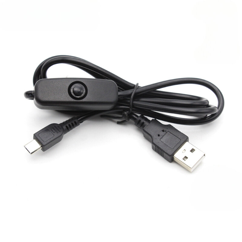 Dla Raspberry Pi Micro USB kabel z włącznikiem/wyłącznikiem USB do DC kabel zasilający do Raspberry Pi 3/2/B/B +/Zero W