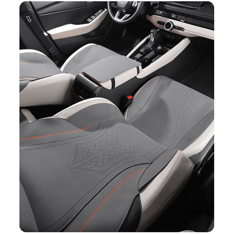 Custom Auto Seat Covers Suède Voor Honda Accord 9e 10e 11e Generatie 2014 2015 2016 2017 2018 2019 2020 2021 2022 2023 2024