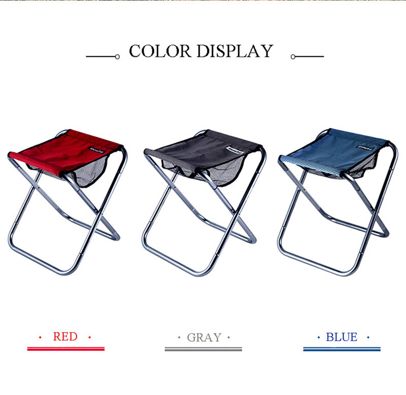 ShineTrip-durável cadeira dobrável ao ar livre com saco, portátil, alta, alumínio, fezes, assento, pesca, Camping