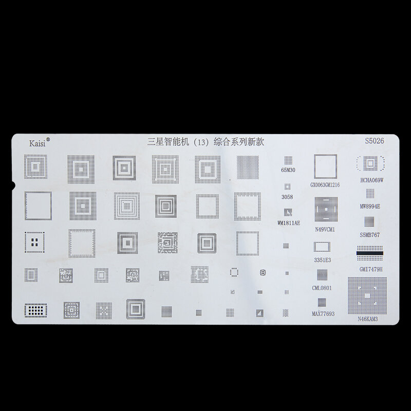 4PCS Universal BGA Reballing Schablone Für MTK Huawei Xiaomi MSM CPU PM Power IC Pflanzung Löten Net