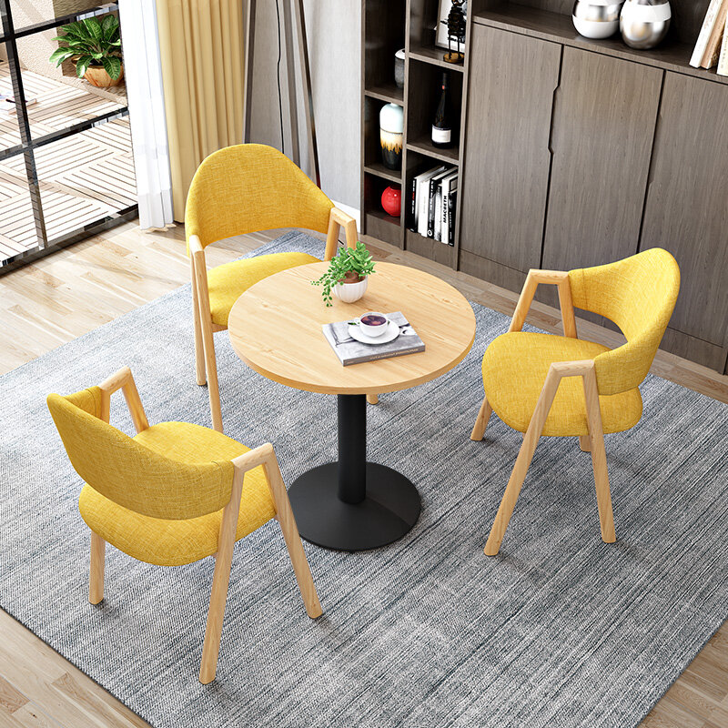 Set di tavolini da caffè in legno massello di design set di tavolini da caffè laterali per famiglie ad angolo nordico Accent Traje De Sala De Estar mobili moderni