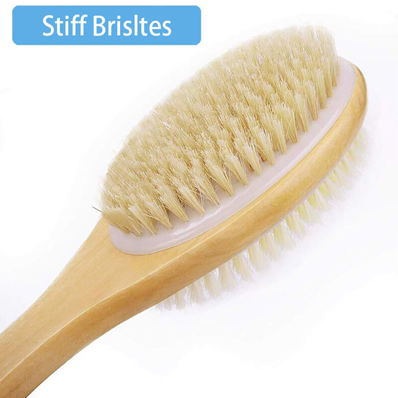 2 PCS Removable Shower Brush Exfoliating Brush, Suitable For Whole Body Skin Exfoliation, Unisex Double Brush Head