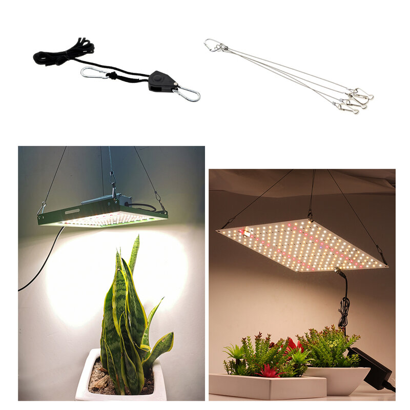 Eslinga de cordón ajustable para luces de cultivo de plantas, cuerda de alambre, accesorios de Panel cuántico