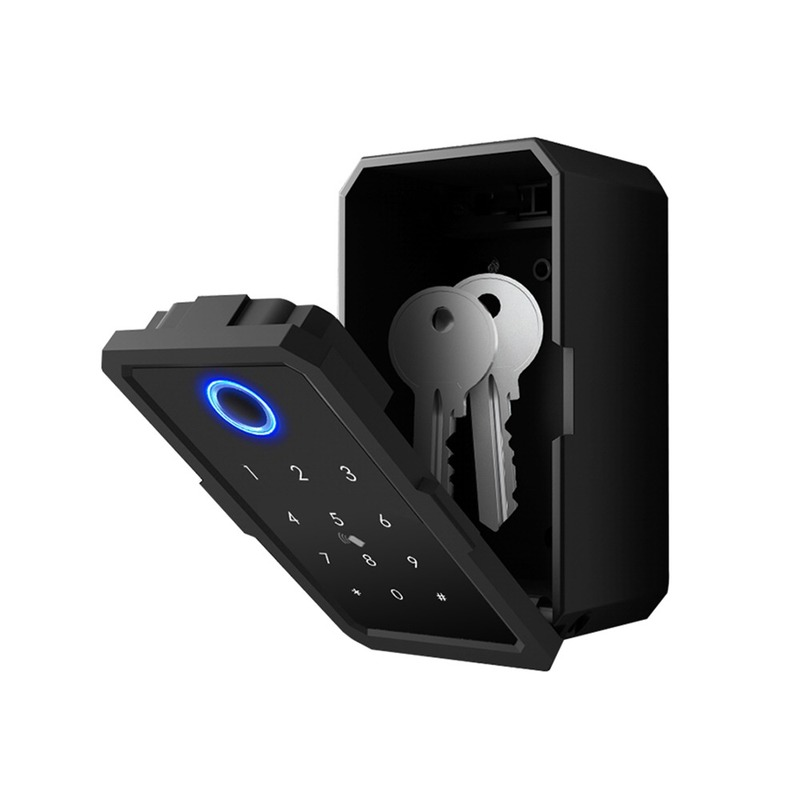 Coffre-fort électronique Tuya Smart Life, boîtier à clés, contrôle Bluetooth 4.1, passerelle, étanche, sécurité extérieure, empreintes digitales, cachette de sécurité