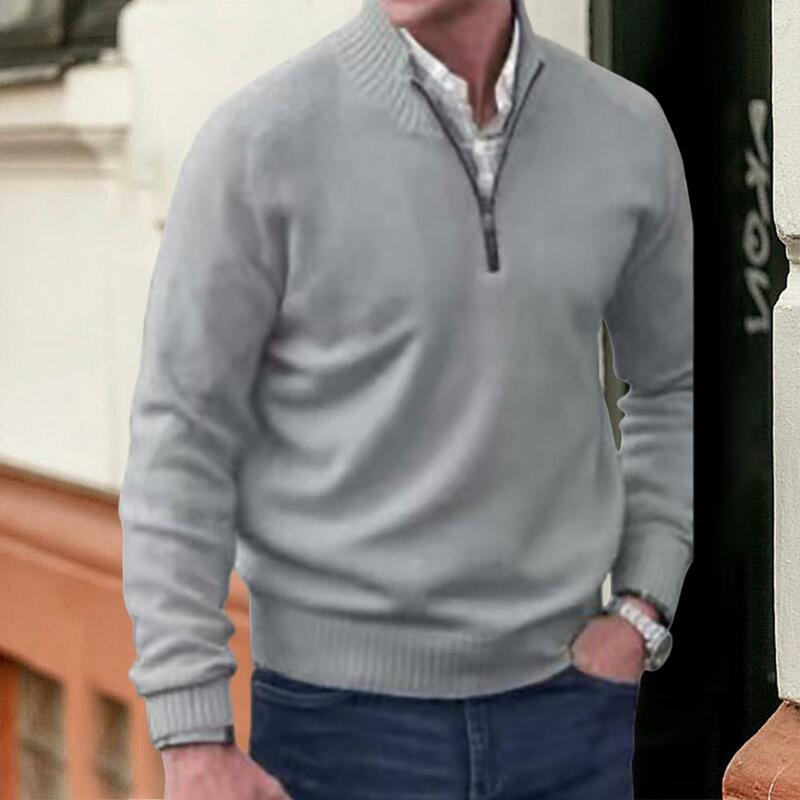 Maglieria da uomo Chic maglione Versatile maglione spesso autunno inverno uomo Casual stile semplice maglione a prova di freddo