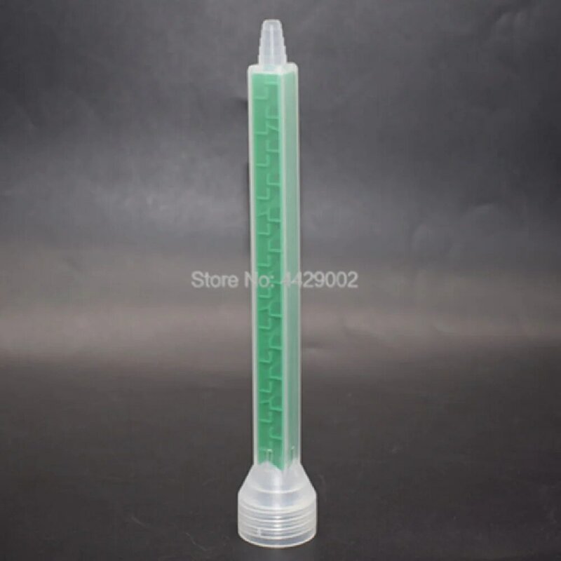 100pcs Epoxy Resin AB Glue Static Mixer Nozzles 24 Elements Length 161mm for 1:1/2:1 Mix Ratio 200ml/400ml 2-Part Cartridges