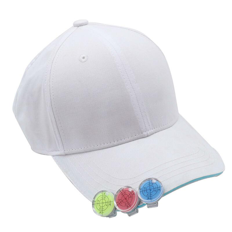 Compact Golf Ball Marker com Hat Clip, Colocando Aid Cap Clip, Outdoor Sports Acessórios, Campo de golfe