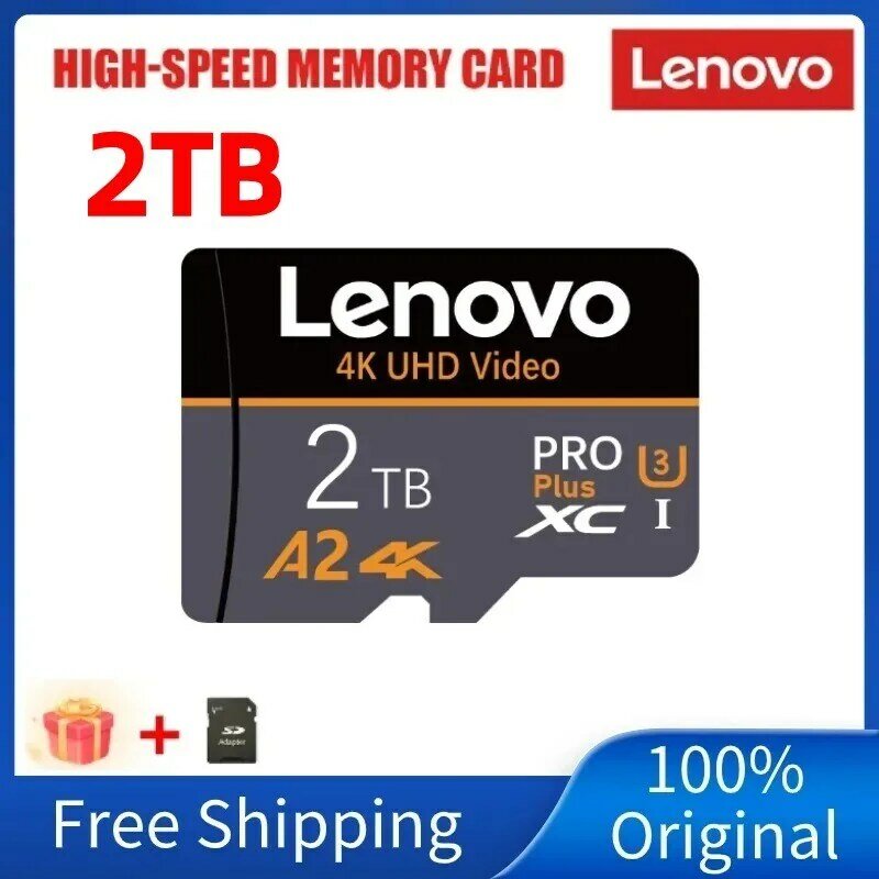 100% оригинальная карта памяти Lenovo, быстрая скорость, A2, водонепроницаемые карты памяти Ssd, карта памяти для камеры с адаптером