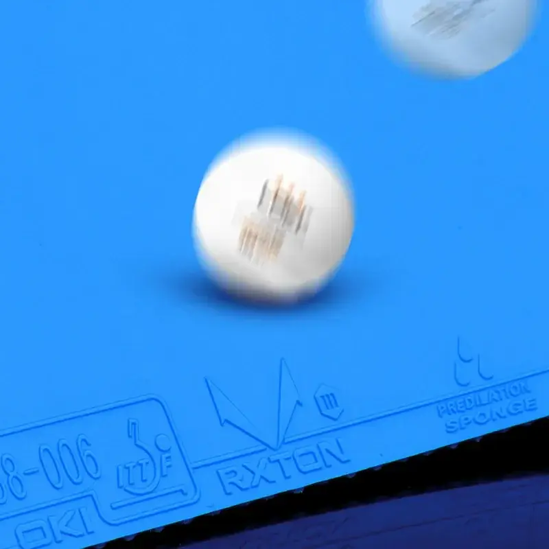 LOpastel JasBOU- Caoutchouc de tennis de table, 3 boutons, avec éponge élastique injuste, collant, original, bleu, rose