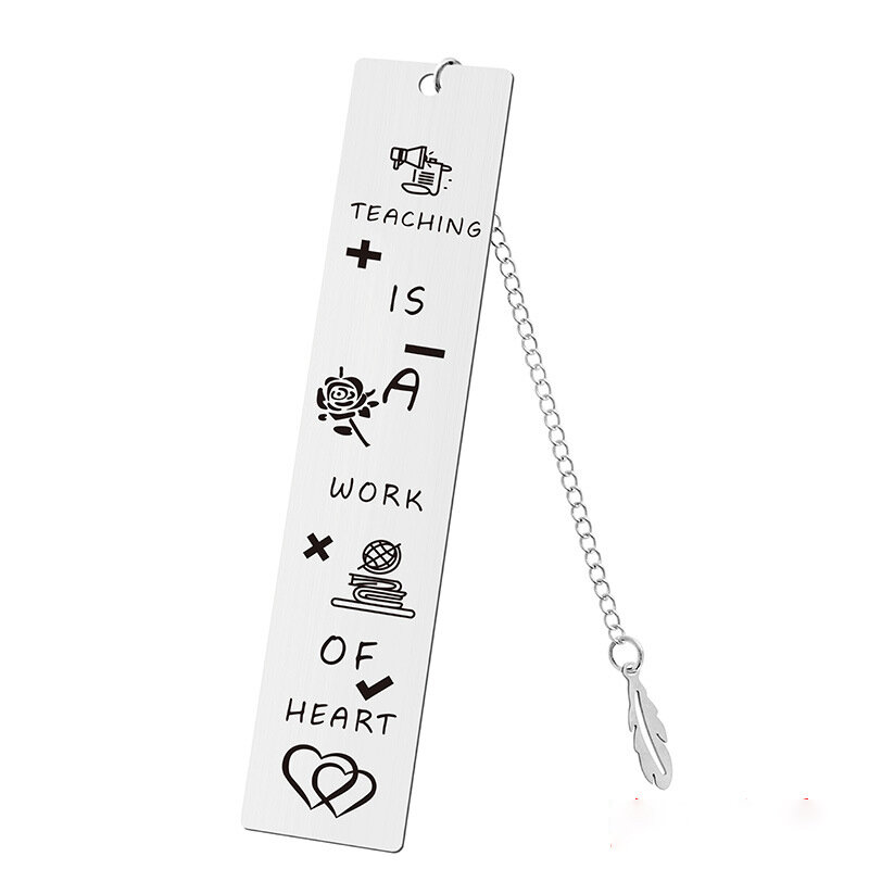 Metal Bookmark Tassel Pendant Retro Book Clip Markers Student Gift Stationery Teacher Appreciation Gifts