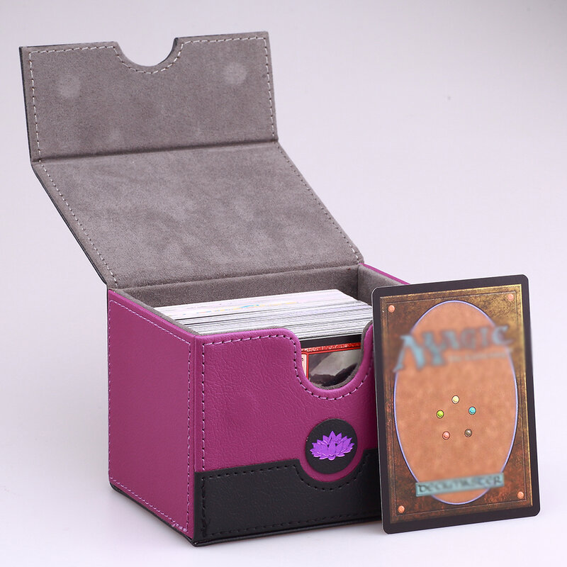 Caja de cubierta de cartas PTCG, juego de mesa de almacenamiento, juego de colección, organizador de tarjetas, regalo, más de 100