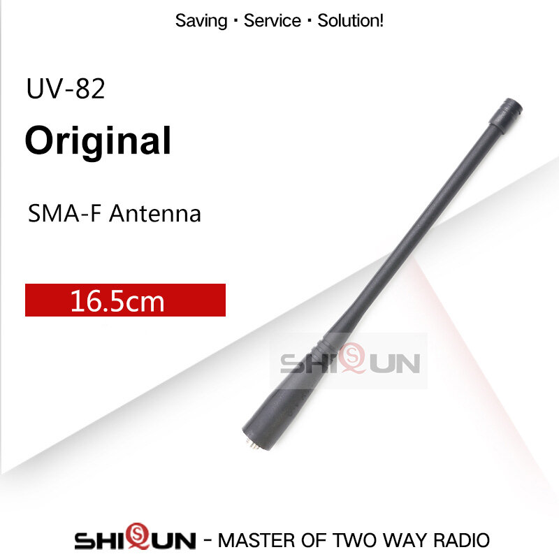 Baofeng-antena Original para UV-82, UV-5R Pro, UV-9R Plus, UV-9R, Vhf, Uhf, SMA-hembra, BF-888S, accesorios
