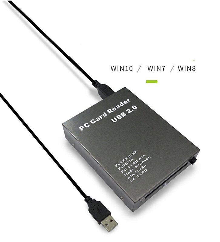 USB 2.0 Ke PC ATA PCMCIA Adaptor Flash Disk Pembaca Kartu Memori Plug & Play