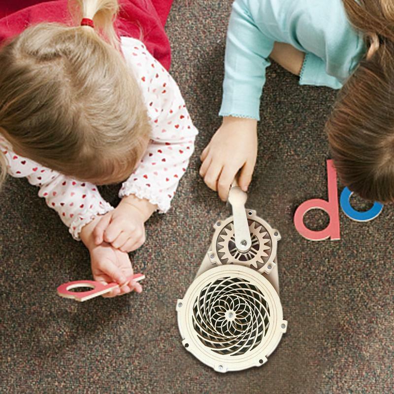 Anak-anak Montessori Set Roda Gigi Engkol Bahan Papan Sibuk Mainan Pendidikan Anak Usia Dini Balita Kegiatan Belajar Mainan Hadiah Permainan