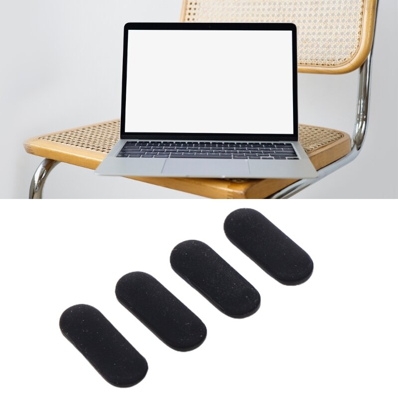 4Pcs Laptop Rubber Feet , Non-Slip Bottom  Pad Replacement for Dell E7440 Dropship