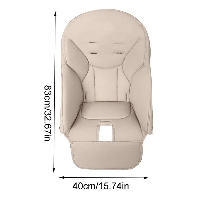 PU Couro Cadeira de Jantar Capa para o Bebê, Soft Seat Cover com Estofamento, Cadeira Alta Almofada Almofada para Peg Perego Siesta Zero 3