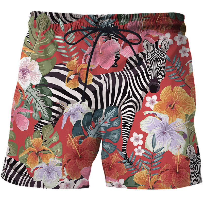 Moda Animel Tiger 3D Printed Pattern Shorts uomo Outdoor Leisure Sports pantaloni da spiaggia ad asciugatura rapida di alta qualità pantaloncini da palestra da uomo