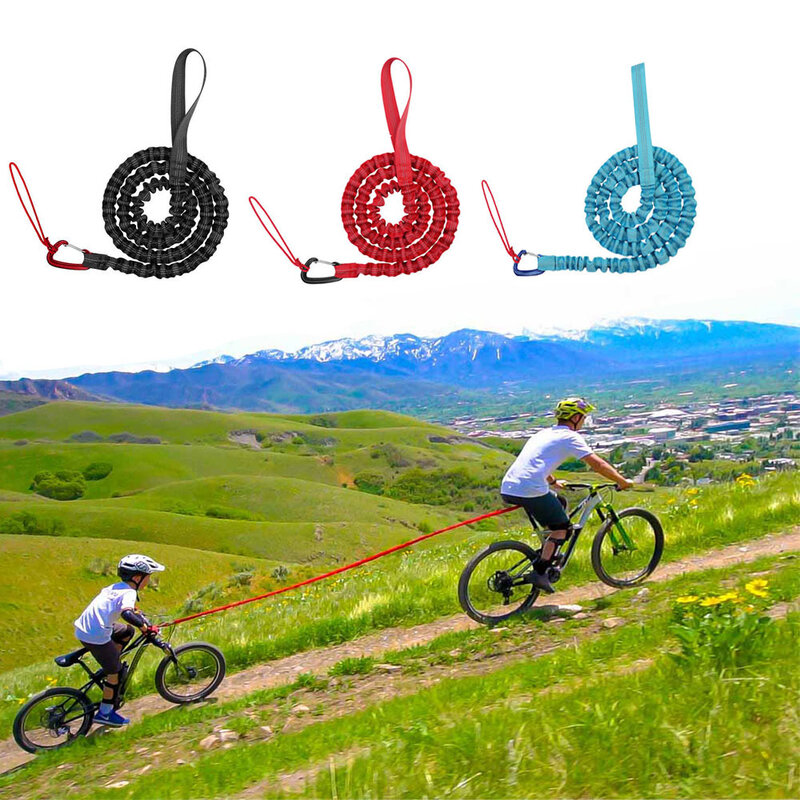 Corda de reboque de bicicleta corda de tração de bicicleta de montanha pai-criança puxar corda conveniente reboque corda