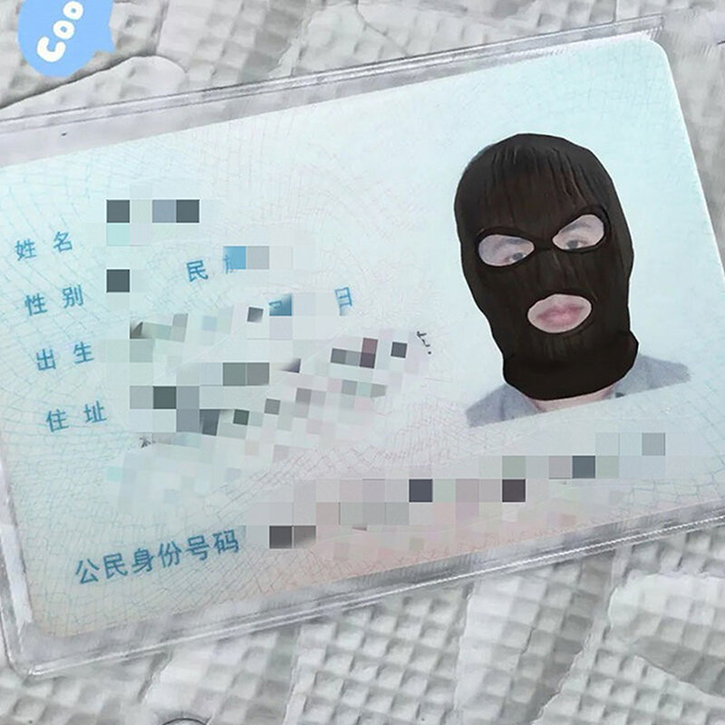 Spoof-Porte-cartes de visite transparent, étui pour carte d'identité de crédit bancaire, porte-cartes d'identité, porte-cartes d'identité