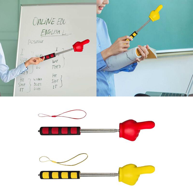 Telescopic Teachers Pointer Stick Finger Pointer Stick Hand Pointer for Presentation Office School Classroom Supplies Elementary