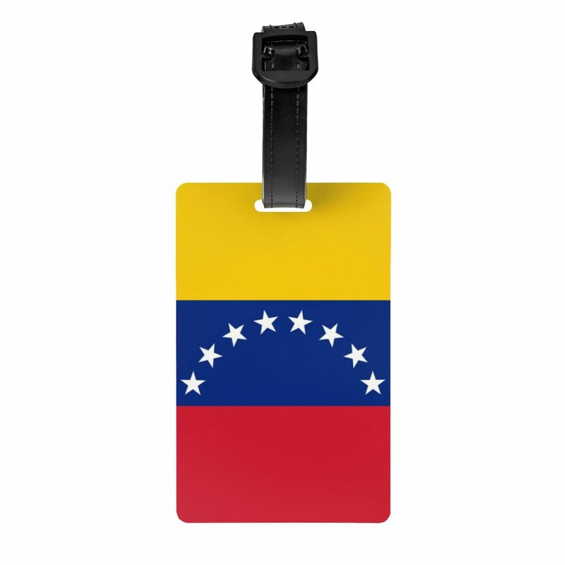 علامات الأمتعة المخصصة للأمتعة ، غطاء الخصوصية ، بطاقة هوية الاسم ، علم فنزويلا