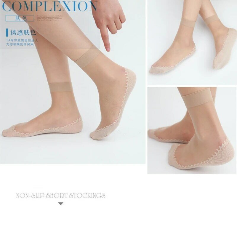 Kaus kaki antiselip warna poliester kulit sandal gadis muda musim gugur kaus kaki tipis Panel melar kaus kaki elastis kaus kaki ibu hamil