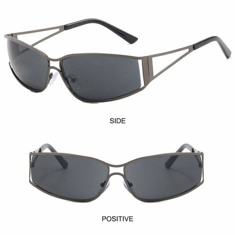 Sportowe okulary Punk Retro UV400 Y2K okulary przeciwsłoneczne do jazdy, jeździeckie Unisex