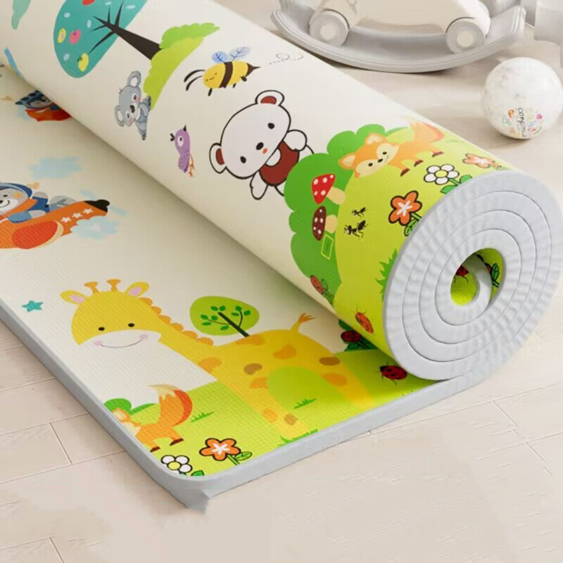 Mata do zabawy na mata bezpieczeństwa dla dzieci duży rozmiar 1cm EPE przyjazne dla środowiska grube mata do zabawy pełzające dla dzieci składane dywany matowe