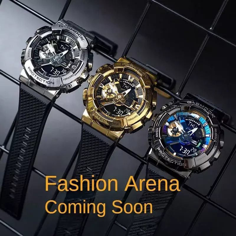 G-SHOCK orologi GM-110 per uomo Casual Fashion multifunzionale sport impermeabile e antiurto LED Dual Display orologio al quarzo