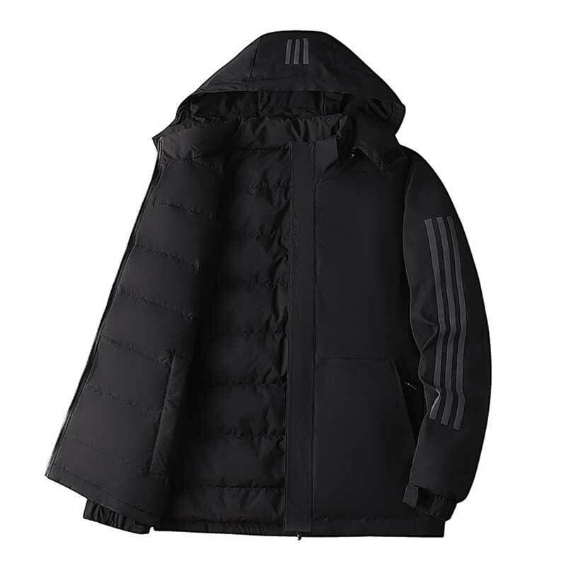 Парка мужская зимняя с плюшевой подкладкой, теплая ветрозащитная легкая куртка, повседневный пуховик с капюшоном, 6XL