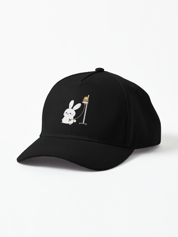 Gorra de béisbol Bubble Tea Bunny para hombres y mujeres, protector solar, sombreros occidentales, gorra de bola