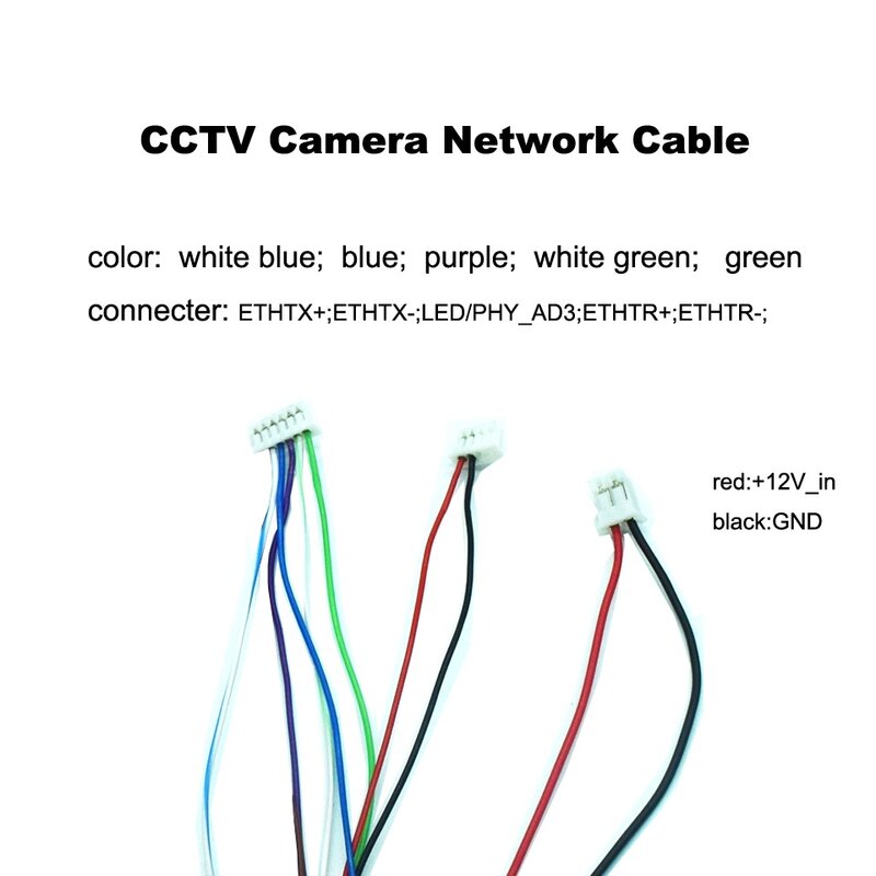 Câble de caméra IP pour réseau, remplacement RJ45, CCTV DC12V, utilisation ip