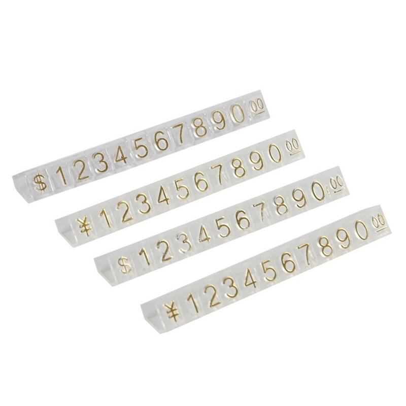 Shelftop Tags 큐브 태기 번호 가격 블록 레이블 스탠드 스틱 머천다이징 가격 표시 기호