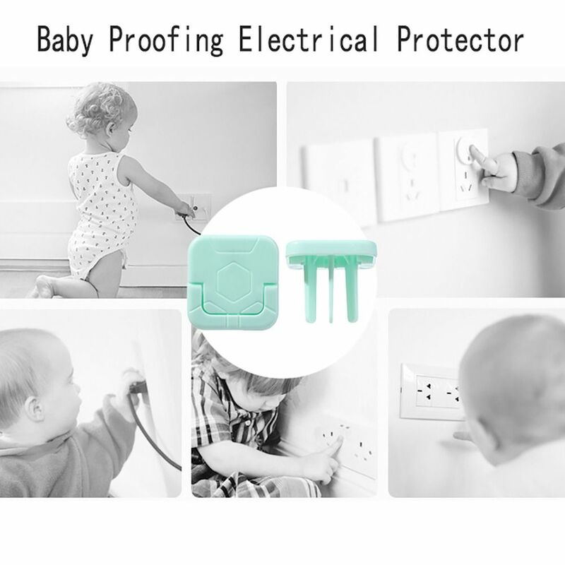 아기 보호용 ABS 전기 보호대, 숨겨진 풀 핸들, 2/3 플러그, 고급스러운 콘센트 커버, 화이트 핑크 그린