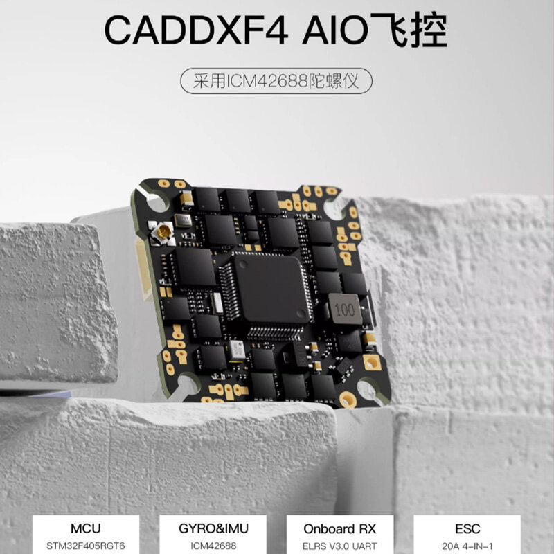 Caddxfpv2-4s20aaio Brushless Flight Control With Built-in Elrs Long-range Remote Control Crossing Machine Fpv Circle Machine