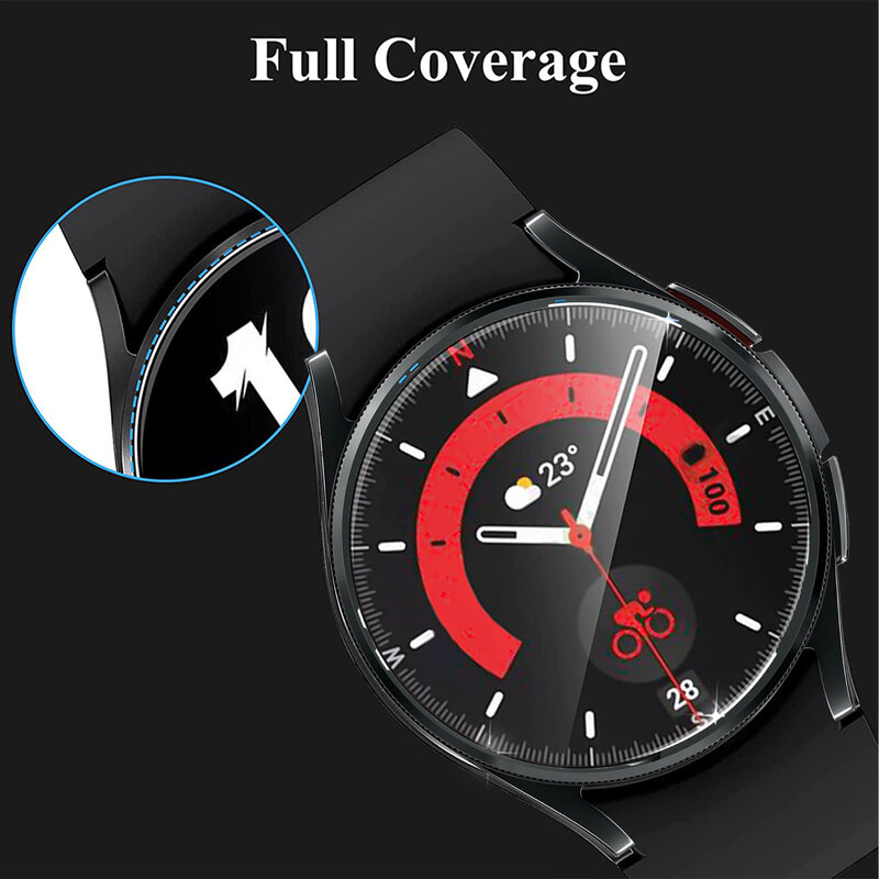 Vetro temperato per Samsung Galaxy Watch 4 5 6 40mm 44mm Classic 43mm 47mm pellicole protettive per schermo antigraffio Anti-impronta digitale