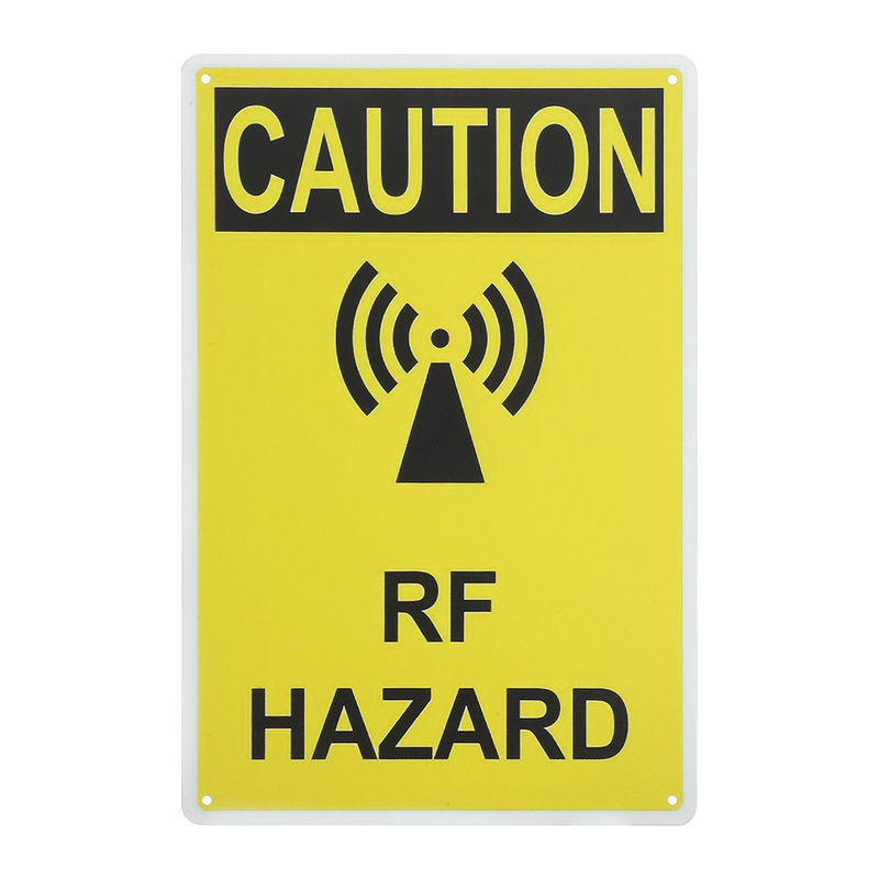Placas de precaução para criança, segurança parede aviso, radiofrequência fábrica ferramenta, ferro folha, sinais de segurança