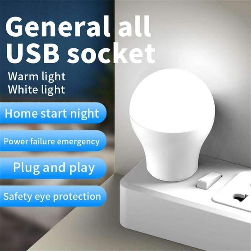 Mini LED Night Light para crianças, usb, compacto, pequeno, bebê, adultos, quarto, banheiro, berçário, 1w