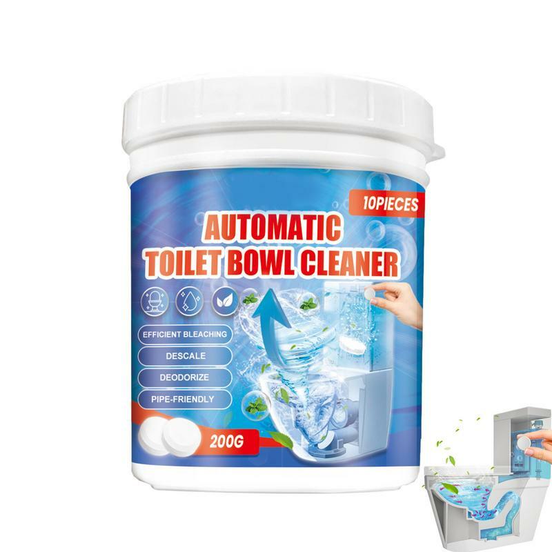 Cleaning Tablets For Toilet 10pcs Household Automatic Toilet Cleaning Tablets Toilet Tough Stain Remover Bathroom Toilet Tank