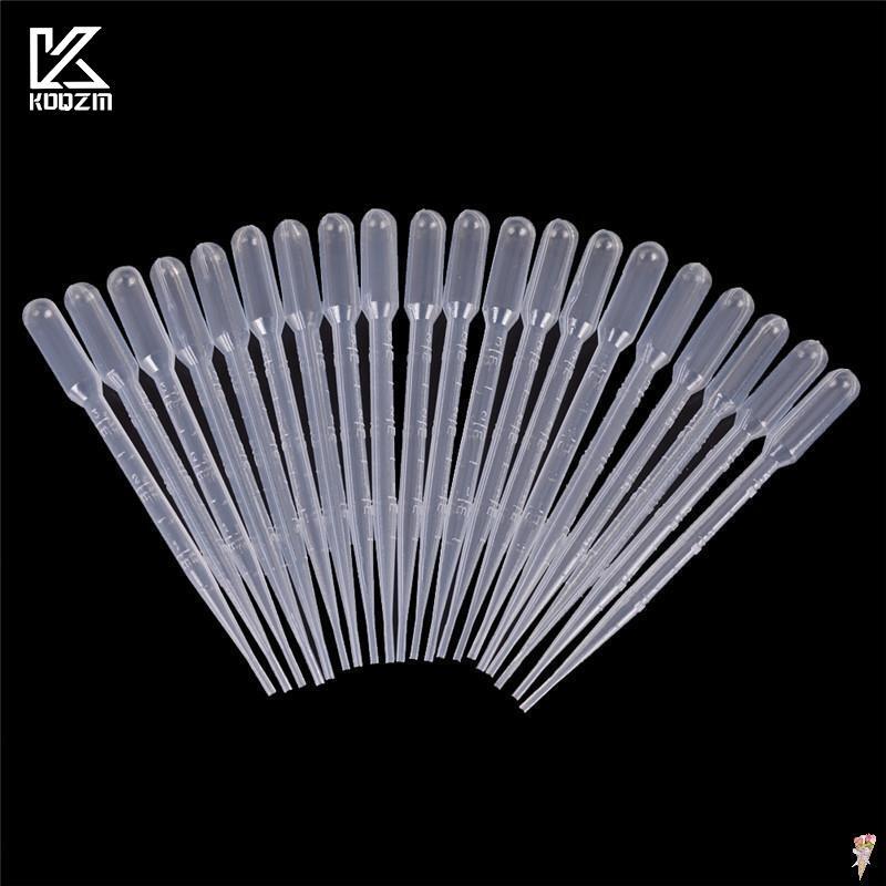 10/20PCS Transfer Pipettes 3ml Plastic Transparent Pipettes Disposable Safe Eye Dropper Transfer Graduated Pipettes Lab Supplies